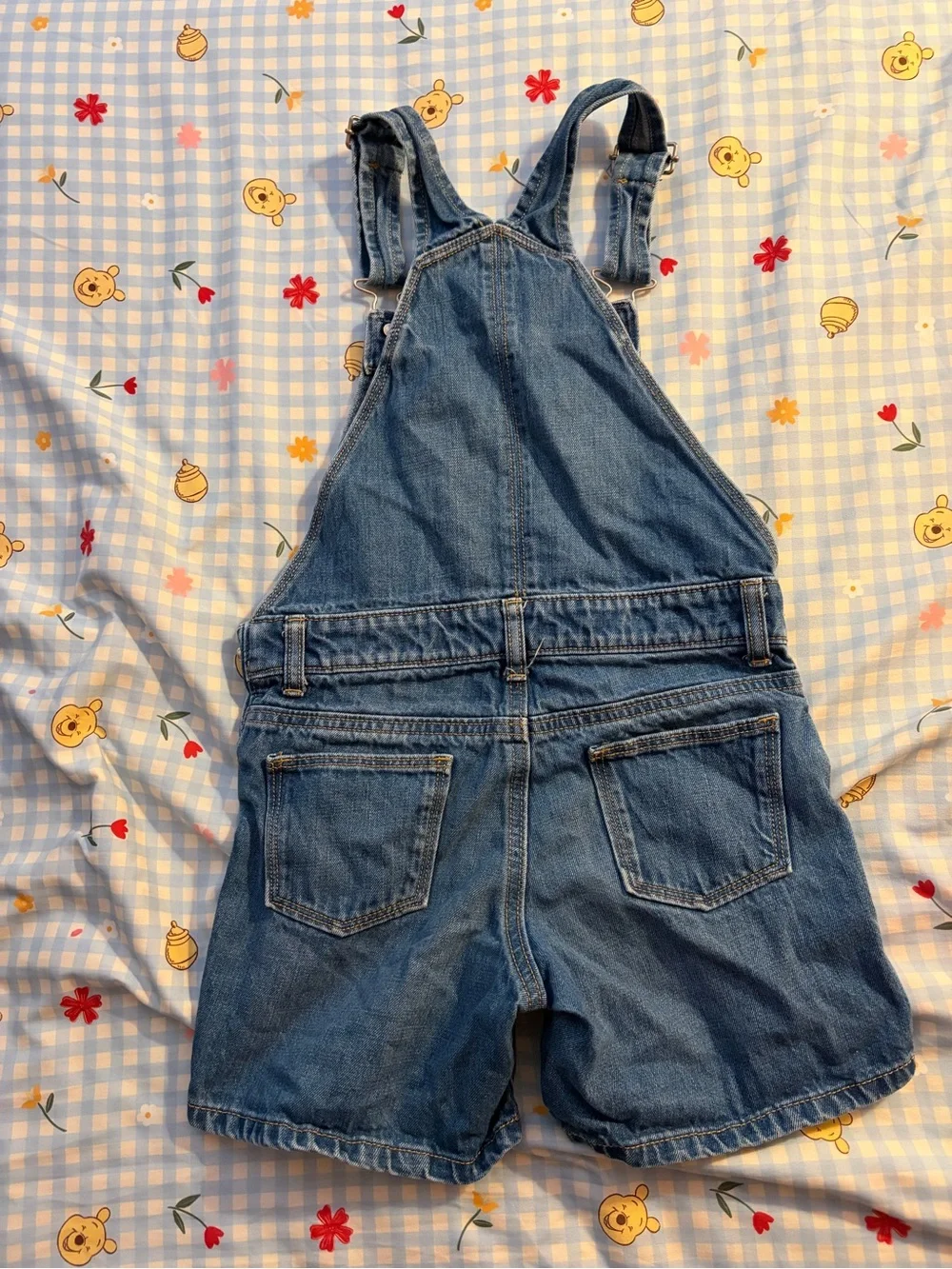Old Navy Blue Denim Short Overalls for Kids